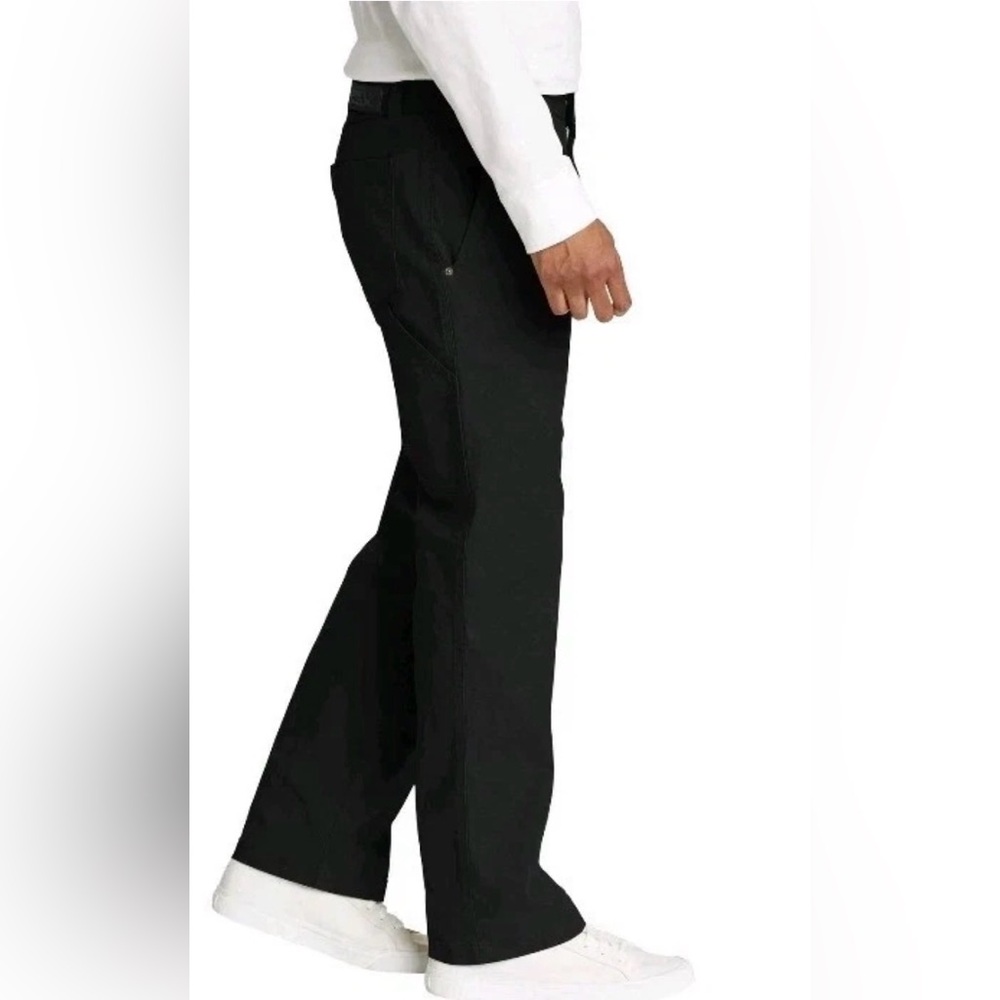 NWT Eddie Bauer Men's Straight Black Canvas Utility Pants 36x29 - Picture 2 of 4